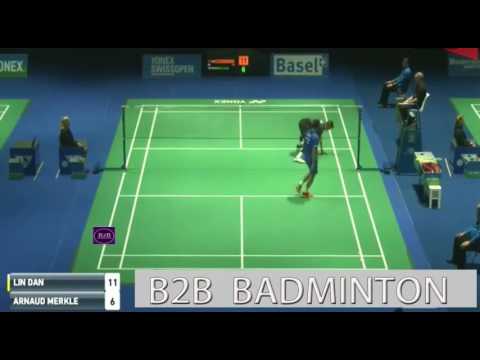 2017 YONEX SWISS OPEN R64 MS Lin Dan vs Zvonimir Durkinjak
