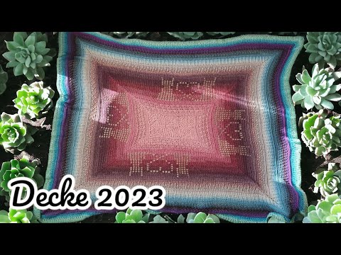 #16 Decke häkeln /Anleitung / Kathrinchen Kirschblüte /Unikathies Bobbel /Tutorial