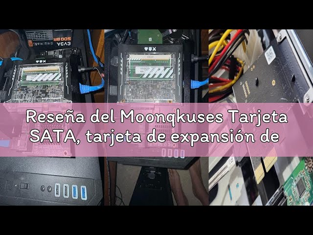 Vídeo relacionado con Tarjeta de expansión de controlador SATA 3.0 de 4 puertos PCIe - 6 Gbps con soporte de ahorro de espacio, 4 cables SATA, no RAID, arranque como disco del sistema, admite 4 dispositivos
