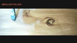 How to apply teak grain on painted surface