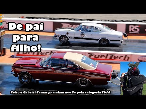 De pai para filho! Os dois Opala turbo nos 7 segundos @ 300km/h