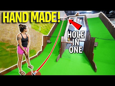 Crazy Homemade Mini Golf Course! - INSANE Must Play Course!