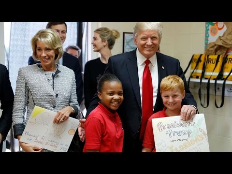 Click to Watch the President Trump hails Catholic school and its mission of 'college and heaven' video