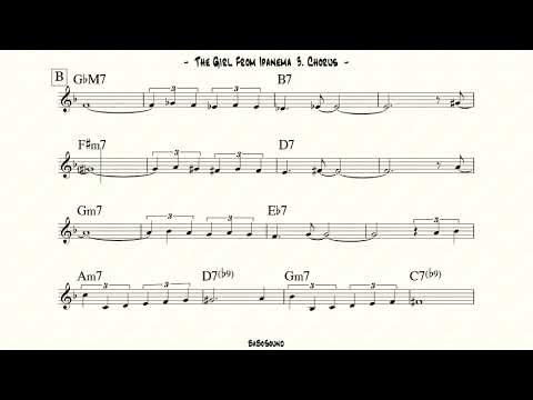 The Girl From Ipanema Backing Track For Bass (BPM 120)