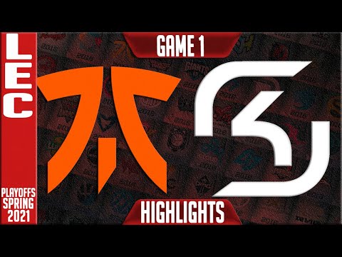 FNC vs SK Highlights Game 1 | LEC Spring 2021 Playoffs Round 1 | Fnatic vs SK Gaming G1