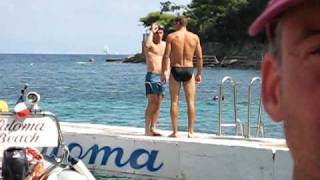 hot body boy in speedos paloma plage beach st jean cap ferrat cote d'azur france