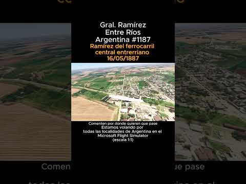 General Ramirez, Entre Rios desde el Microsoft Flight Simulator #generalramirez #entrerios #msfs