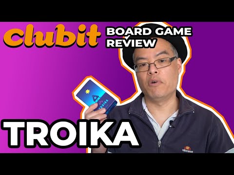 A review of Troika - a rummy style game.