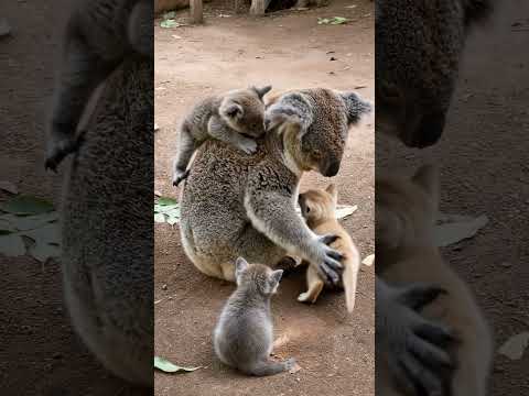 When a Koala Mom Adopts a Kitten 🐨🐱❤️