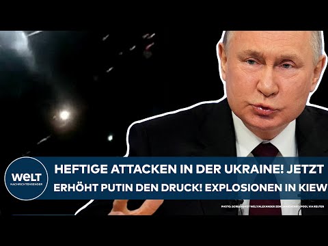 UKRAINE-KRIEG: Jetzt erhöht Wladimir Putin den Druck! Explosionen in Kiew! Heftige Attacken im Land!