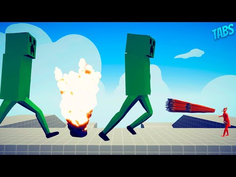 100x BIG MINECRAFT CREEPER vs EVERY GOD - Totally Accurate Battle Simulator [TABS]
