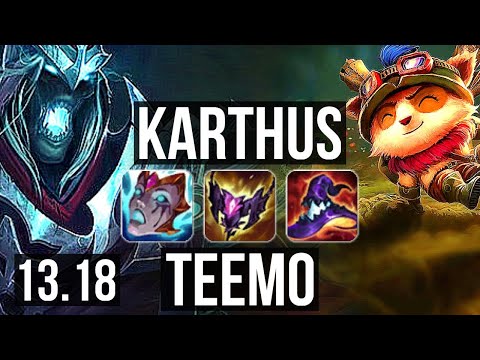 KARTHUS vs TEEMO (TOP) | 800+ games, 2/2/12 | NA Master | 13.18