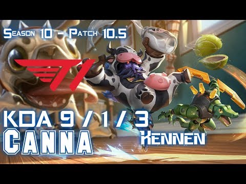 T1 Canna KENNEN vs KALISTA Top - Patch 10.5 KR Ranked