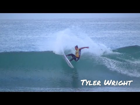 Tyler Wright Surfing Trestles During the World Tour Event
