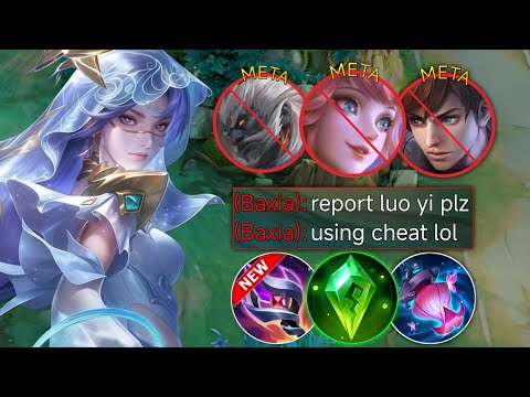 LUO YI BEST MAGE FOR SOLO RANK IN SEASON 37 TO RANK UP FASTER | LUO YI BEST BUILD & EMBLEM 2025 MLBB
