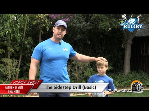 Junior Rugby:   The Sidestep Drill (Basic) thumbnail