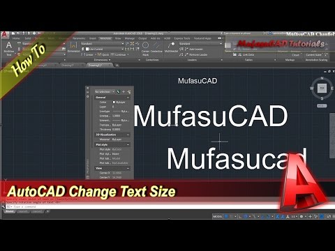 AutoCAD How To Change Text Size