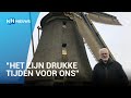 Molenaar Thon draait overuren met zijn molen De Onrust na de vele regen