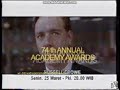 Promo Program Hiburan Indosiar 74th Academy Awards Senin Selasa 25 26 Maret 2002
