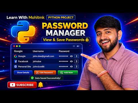 Save Your Password Safe Module Python Code Tkinter Password Programming Save