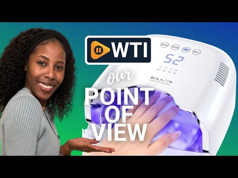 BOLASEN Cordless Rechargeable UV Nail Lamp - UV Light for Gel Nails with Metallic Reflector & Metal Base - WTI product video review