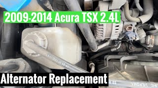 2009-2014 Acura TSX 2.4L Alternator Replacement