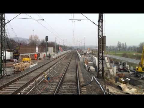 HD720cam: Führerstandsmitfahrt Oggersheim - Mainz Mombach