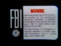 Disney S Black FBI Warning Screens 1976 1980 Logo