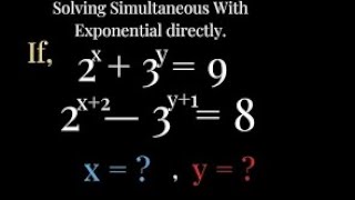 Exponential Meets Simultaneous Equations | Step-by-Step Guide