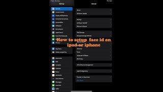 L25-How to setup face id on your ipad or iphone