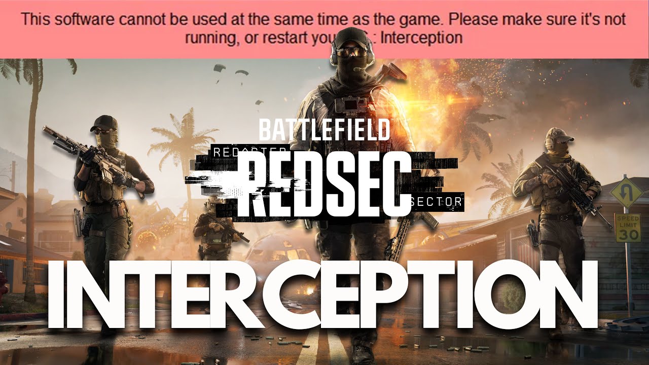 Battlefield REDSEC Interception Error This Software Cannot Be Used At The Same Time As The Game FIX