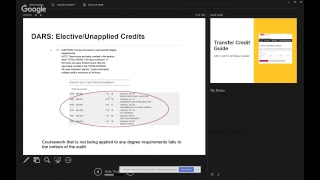 Tutorial: Graduation Audit Report (DARS)