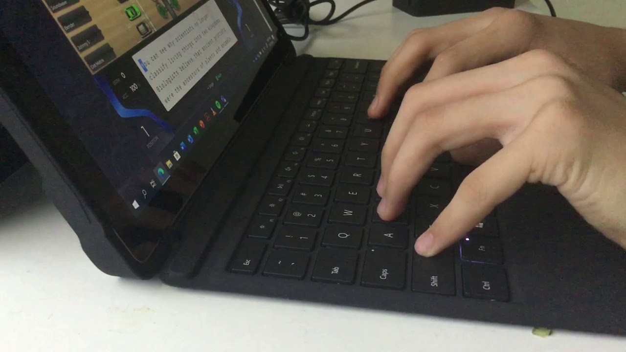 200+ WPM Handcam on Nitro Type