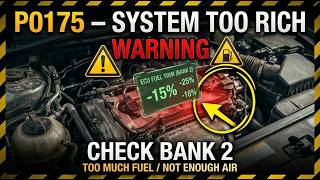 P0175 Code - System Too Rich Bank 2? DON'T Replace O2 Sensors Yet!