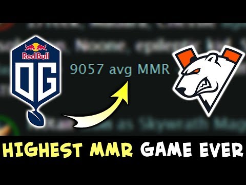 HIGHEST MMR game ever — 9,000 avg MMR ranked VP vs OG Seed