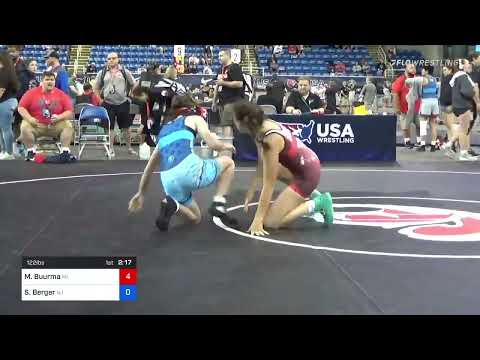 122 Lbs Round Of 64 - Margaret Buurma, Michigan Vs Sarah Berger, New Jersey 28a5
