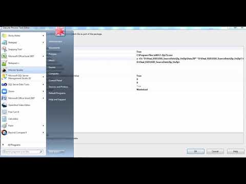 Microsoft SSIS Part 9 : How to use Execute Process Task in SSIS