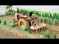How To Make RC Eicher Tractor With Cultivator From Cardboard And Icecream Stick And Homemade Ll DIY