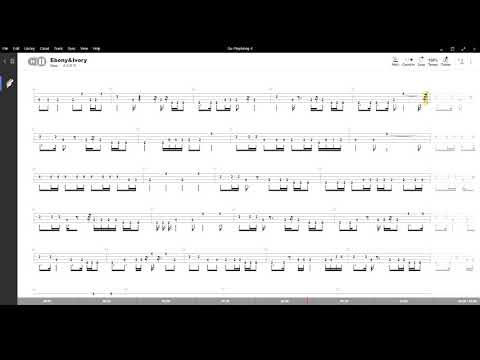 Ebony&Ivory ( Paul McCartney ) ,Tablatura e base Senza Basso - Backing bass track - NO BASS