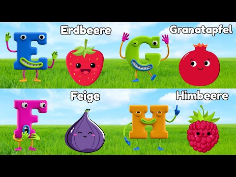 Das ABC Obst Kinderlied | lernen mit Früchten 🍉🍇 ABC Song für Kindergarten & Vorschule
