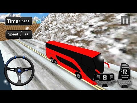 Offroad Coach Bus Driving Uphill Bus Simulator 3D Game || Mountain Bus Driving game || Bus games