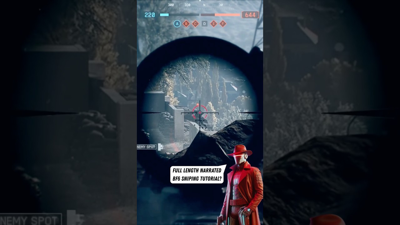 Should I drop a narrated sniping tutorial? ⭕️🔥 #battlefield #bf6 #tutorial #sniping