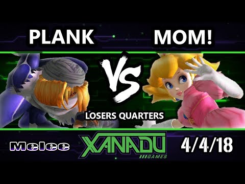 S@X 244 SSBM - Plank (Sheik) Vs. MOM! (Peach) - Smash Melee Losers Quarters