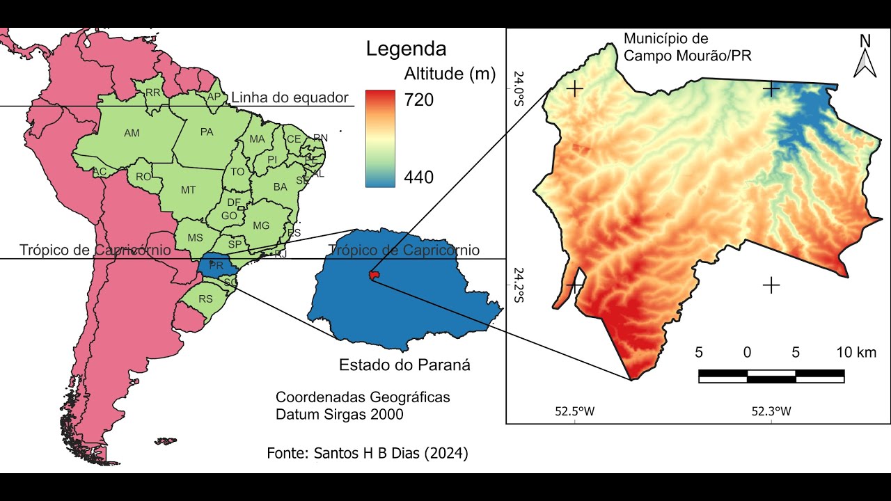 Crie Mapas de Localização Incríveis no QGIS | Guia Completo com Topodata do INPE e Limites Políticos