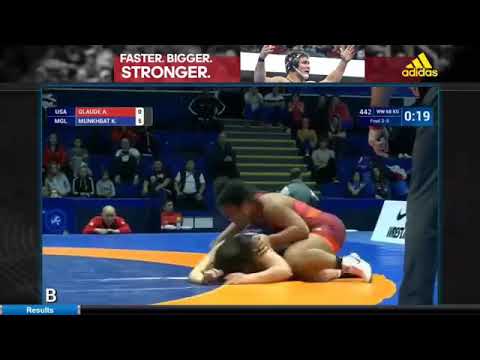 Alex Glaude 3rd place match U23 worlds