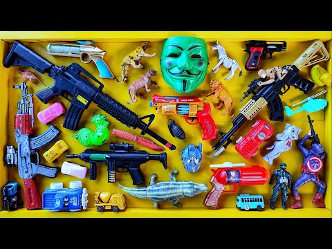 Cleans Hacker Weapon Box! Explosives and Dangerous Toy Guns - Sharp Karambit Knives Box of Toy Guns