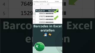 Barcodes erstellen in Excel 🚨