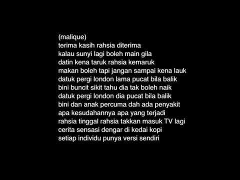 Cerita Kedai Kopi - Malique ft Salam (karaoke version)