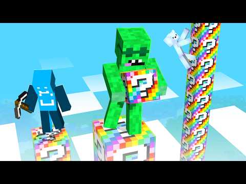 Craziest Lucky Block Pillars in Minecraft