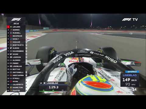 F1 2026 Bahrain Test Day 2 - Arvid Lindblad Racing Bulls VCARB 03 Onboard